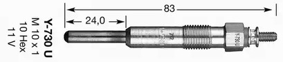 6704 NGK 6704 / D-POWER17 Свеча накаливания